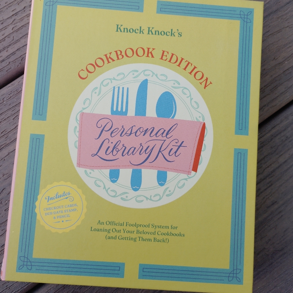 Knock Knock Cookbook Edition Personal Library Kit Stamper Notecards